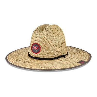 Tampa Bay Buccaneers Gorra | New Era Official NFL Training Straw Hat Mexico - Rojos
